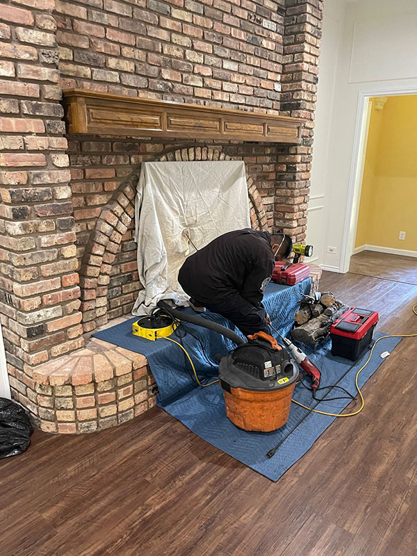 Fireplace cleaning